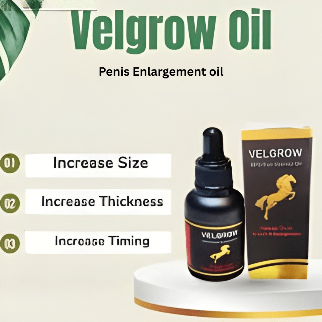 Velgrow Essential Oil for Men – Natural Performance & Stamina Booster (100% Pure Formula) Dr Herbal 