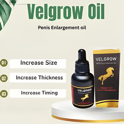 Velgrow Essential Oil for Men – Natural Performance & Stamina Booster (100% Pure Formula) Dr Herbal 